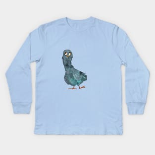 A Drunk Pigeon Kids Long Sleeve T-Shirt